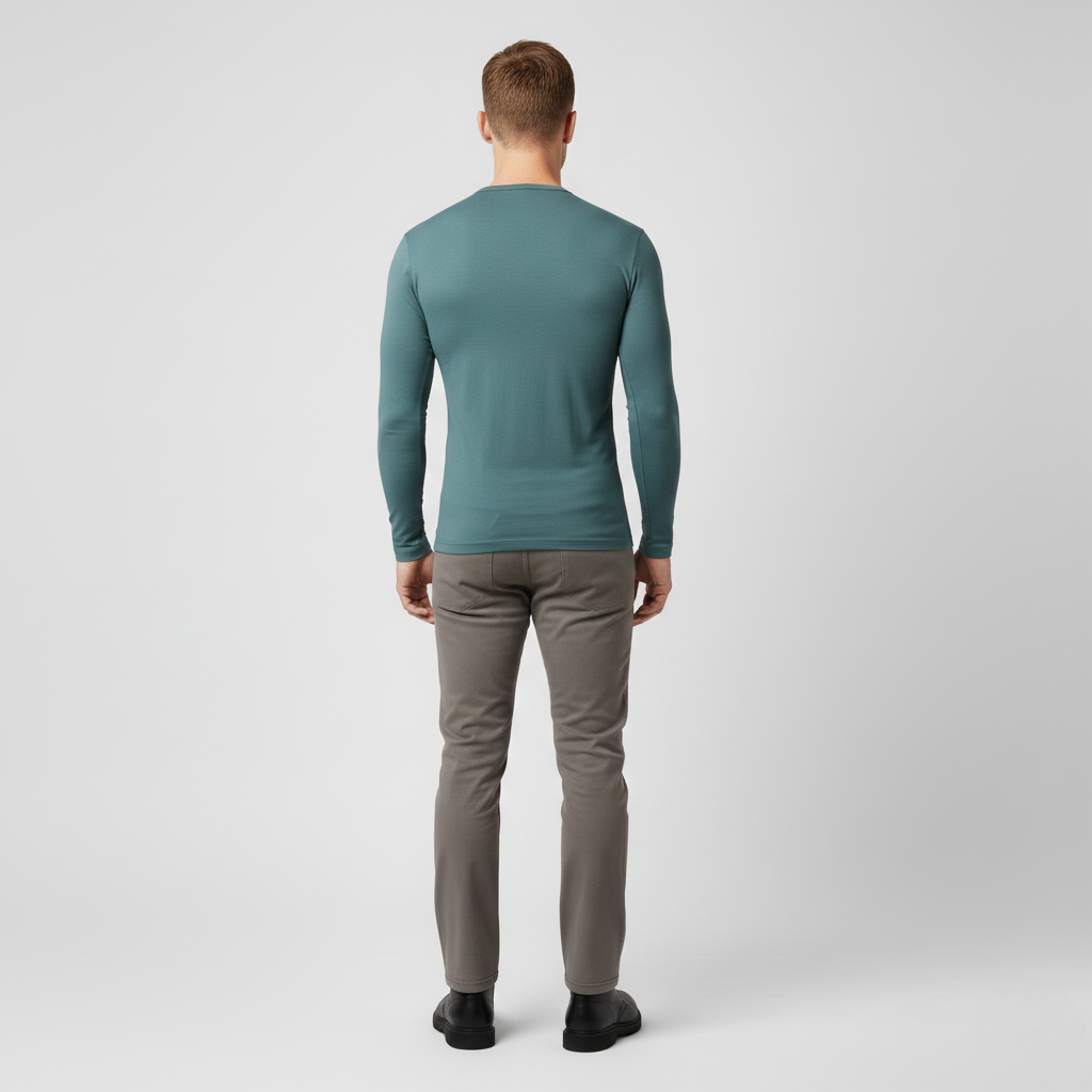 Men's Ribbed Crewneck Knit Top